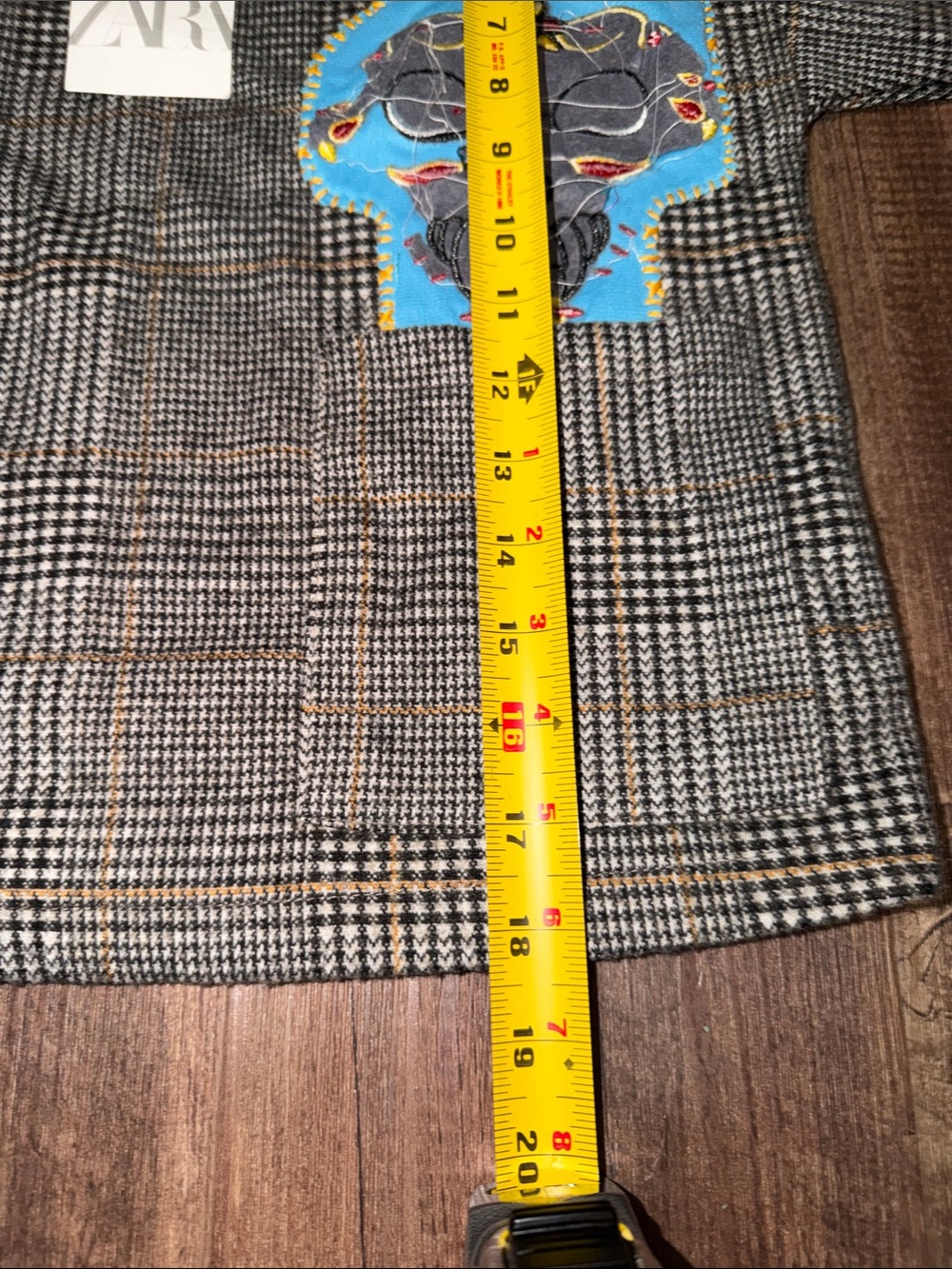 Zara Kids ERC Skeleton Plaid shirt size 9 NWT - Picture 6 of 6